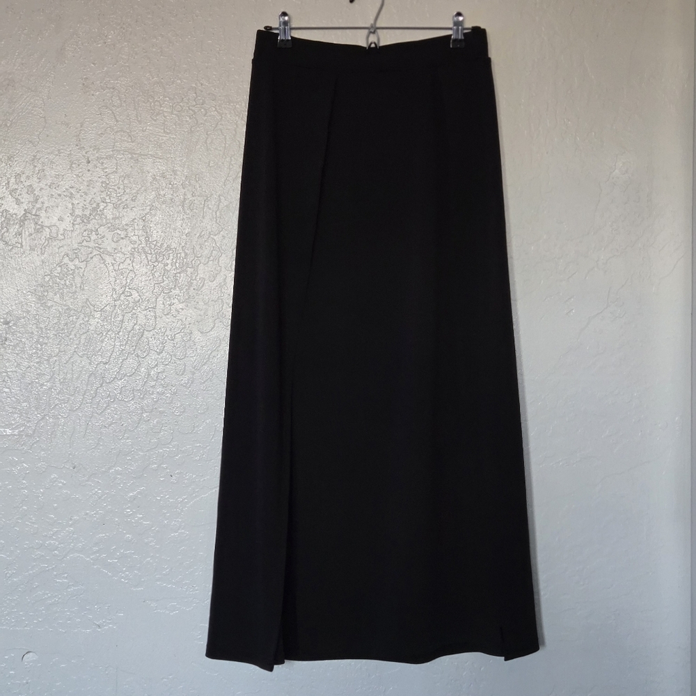 Shein Black Women's Maxi Sexy Thigh Split Skirt Sz L